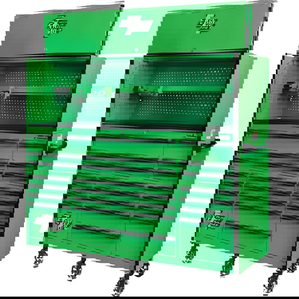 Tool Storage Combos & Systems; Type: Roller Cabinet with Hutch Combo ; Drawers Range: 16 Drawers or More ; Number of Pieces: 2.000 ; Width Range: 72